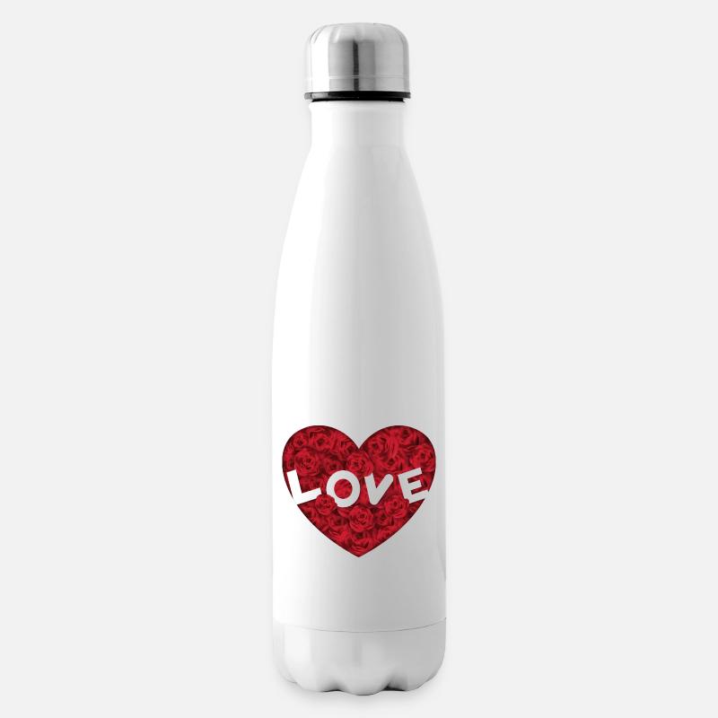 Love - Isolierflasche - Weiß