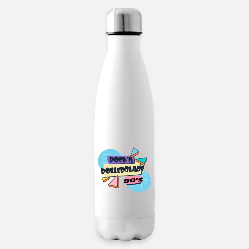 Rock n Rollerblade - Bouteille isotherme - blanc