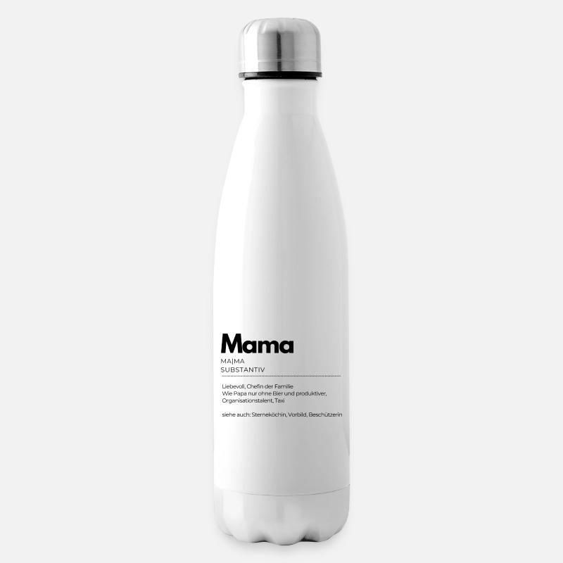Definition Mama - Isolierflasche - Weiß