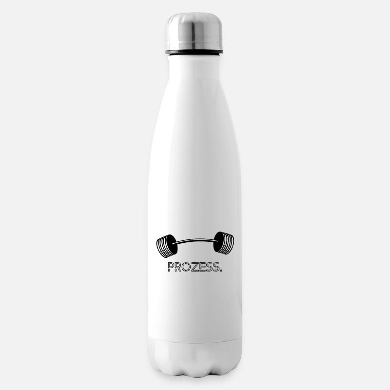 Processus de remise en forme de la salle de sport - Bouteille isotherme - blanc