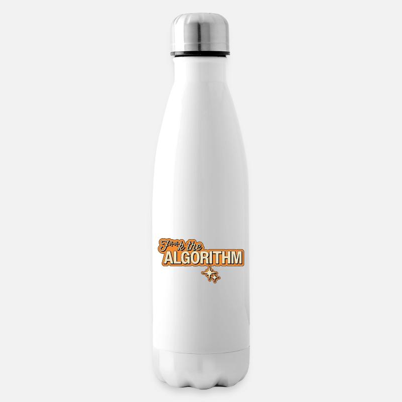 Fk the Algorithm – Digitale Rebellion - Isolierflasche - Weiß