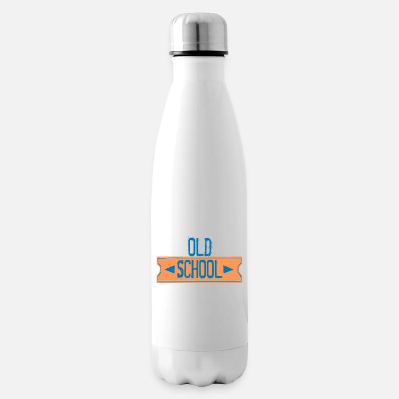 old school - Bouteille isotherme - blanc