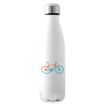 Dynamisches Fahrrad Design - Isolierflasche - Weiß - Rechts