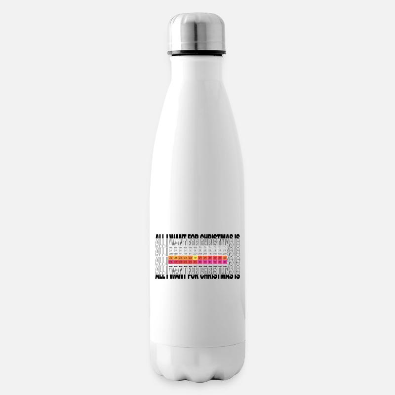 Tout ce que je veux pour Noël, c’est du vent - Kite / Surf - Bouteille isotherme - blanc