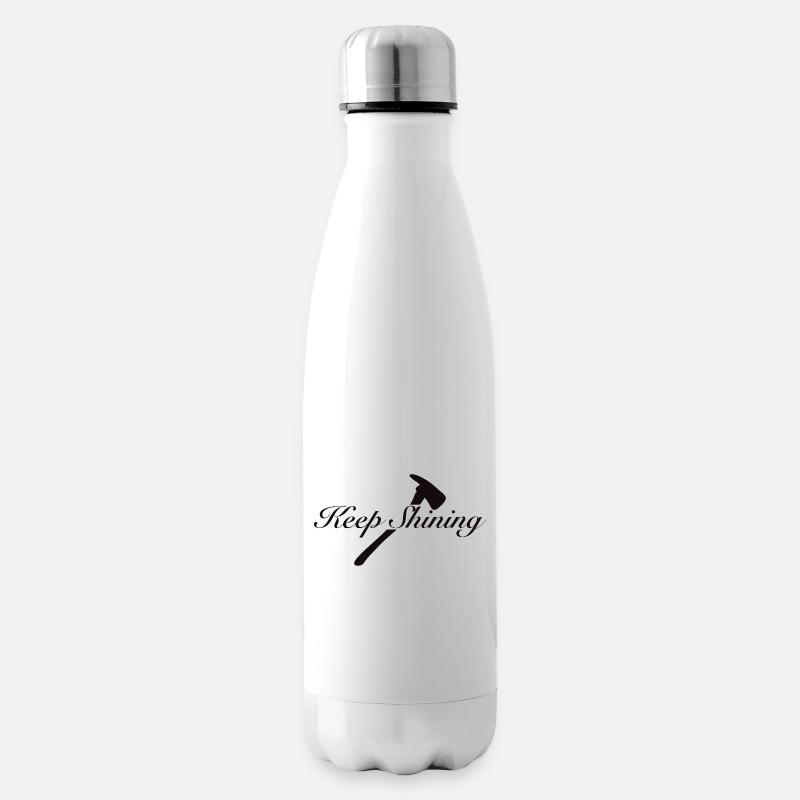 Keep Shining - Insulated Water Bottle - white