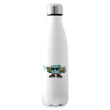 Eisblock-Sommerspritzer - Isolierflasche - Weiß - Rechts
