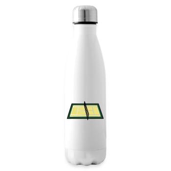 Tennis Court Court Net Geometric - Insulated Water Bottle - white - Right