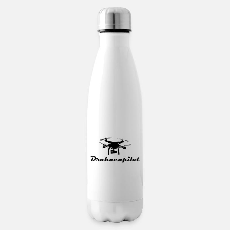 Drohnen Pilot - Isolierflasche - Weiß