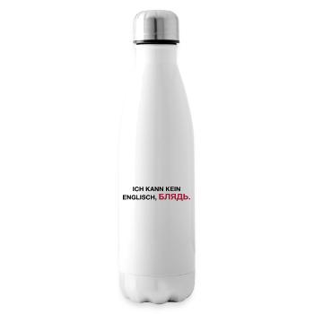 Je ne peux pas parler anglais bljat disant - idée cadeau - Bouteille isotherme - blanc - Droite