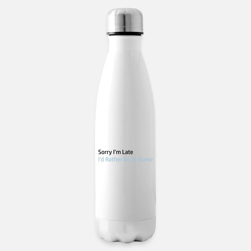 Sorry I'm Late - Bouteille isotherme - blanc