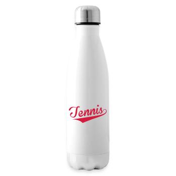 Tennis - Sport - Ball - Player - Game - Sportsman - Insulated Water Bottle - white - Right