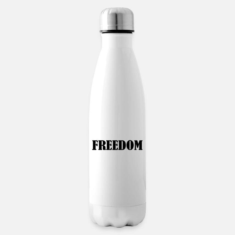 Freedom - Isolierflasche - Weiß