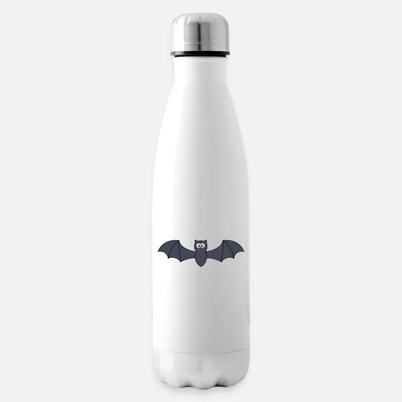 Fledermaus - Isolierflasche - Weiß