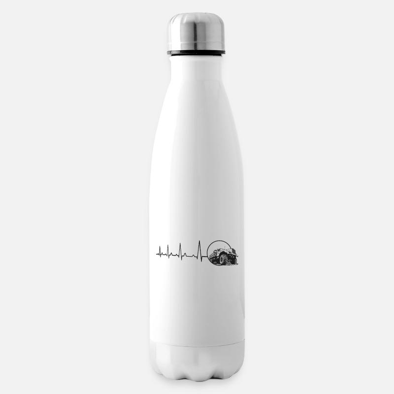 Herzschlag - Kraz - LKW - Isolierflasche - Weiß