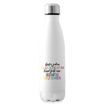 Abschied Erzieher - Isolierflasche - Weiß - Rechts