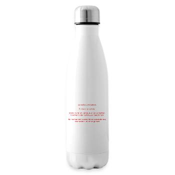 "Genieße Deine Leben..." - Isolierflasche - Weiß - Rechts
