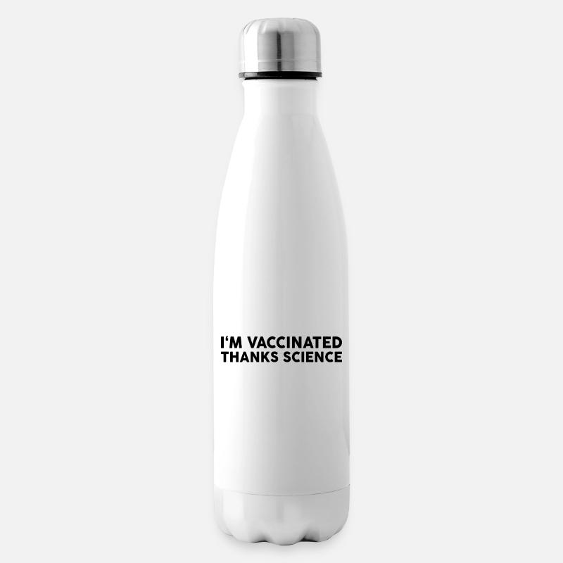 #Vaccinated - Isolierflasche - Weiß