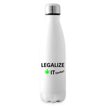 Legalize It weed Cannabis Marihuana - Isolierflasche - Weiß - Rechts