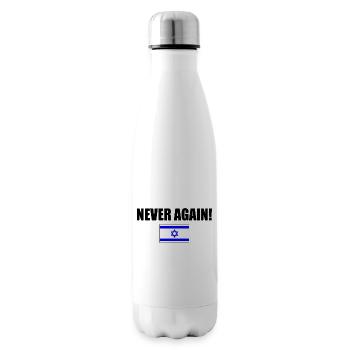 Never again - israel - Isolierflasche - Weiß - Rechts