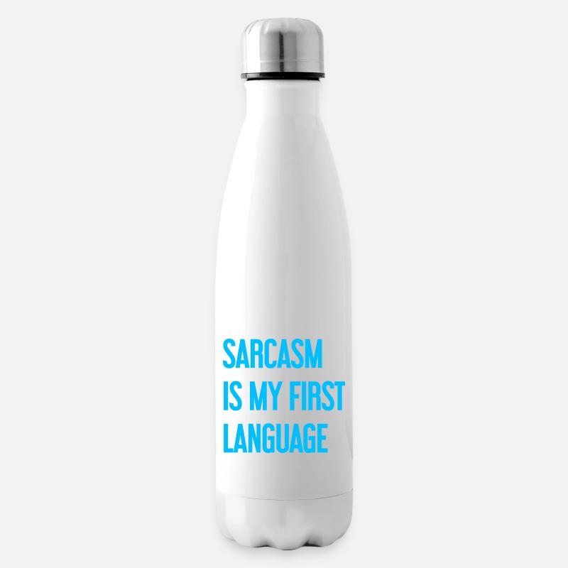 Sarcasme Pro - Bouteille isotherme - blanc