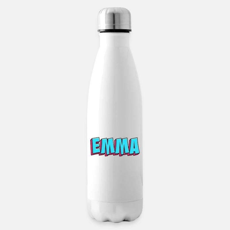 Image du nom : Emma - Bouteille isotherme - blanc