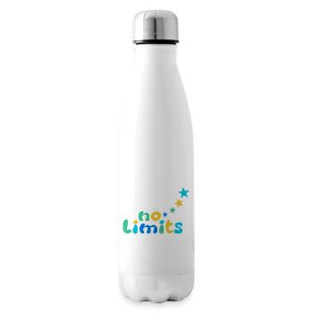 Pas de limites Bleu-Vert - Bouteille isotherme - blanc - Droite