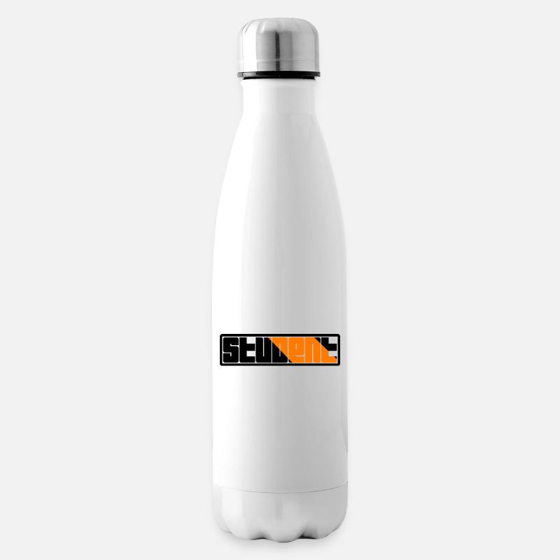 Logo de l’étudiant - Bouteille isotherme - blanc