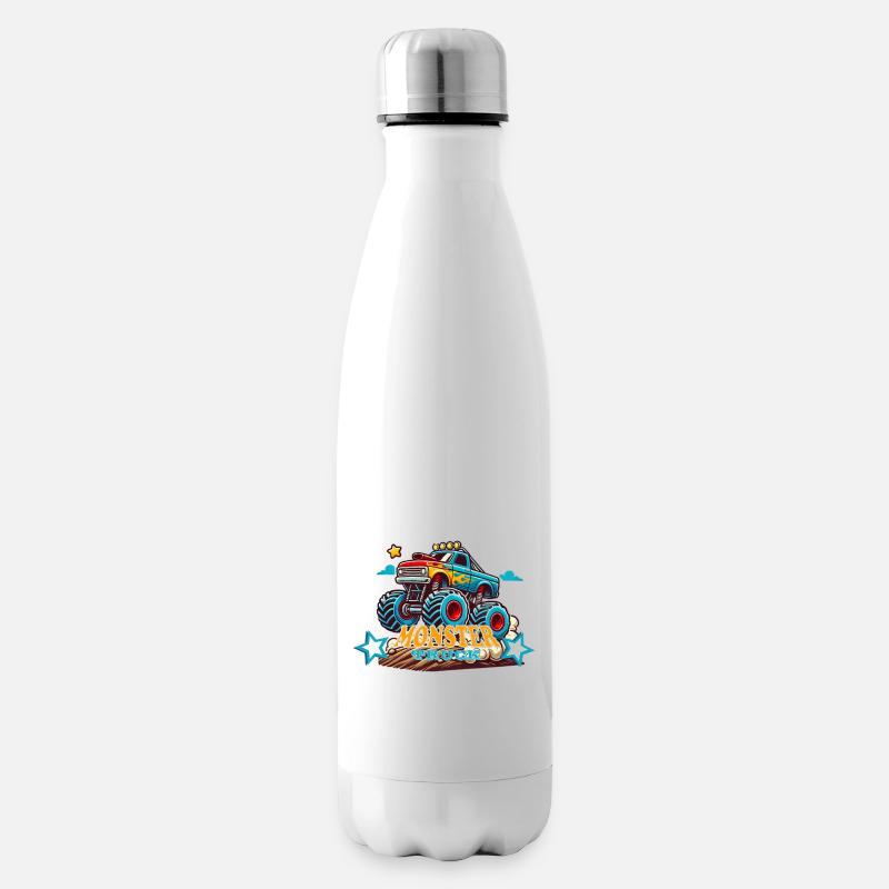 Monstertruck One - Isolierflasche - Weiß