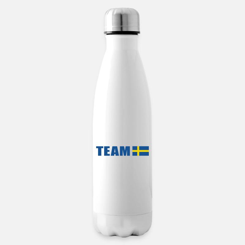 Support-Team Schweden - Isolierflasche - Weiß
