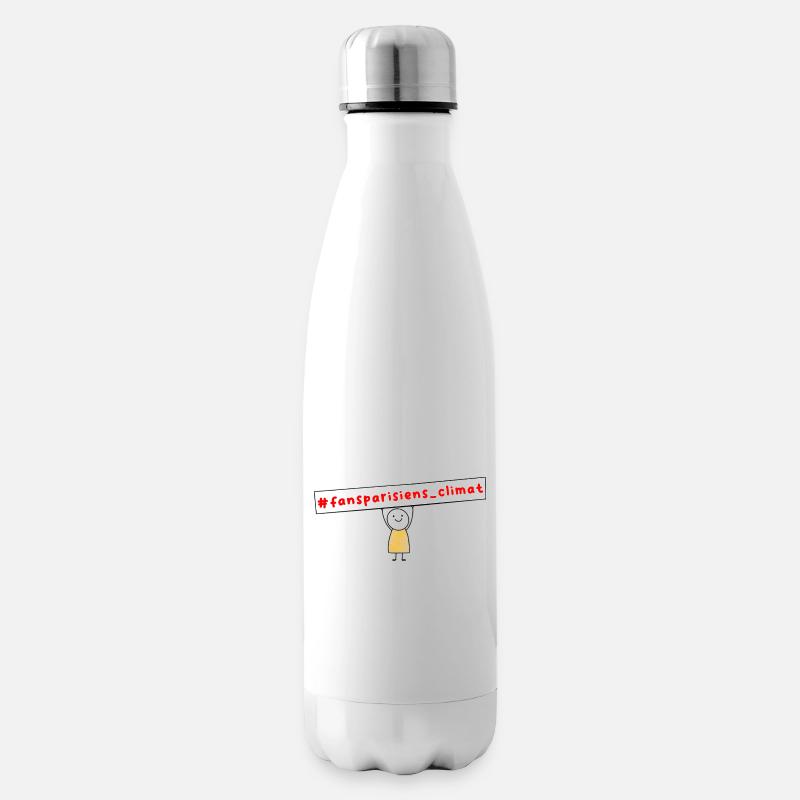 #fansparisiens_climat  - Bouteille isotherme - blanc