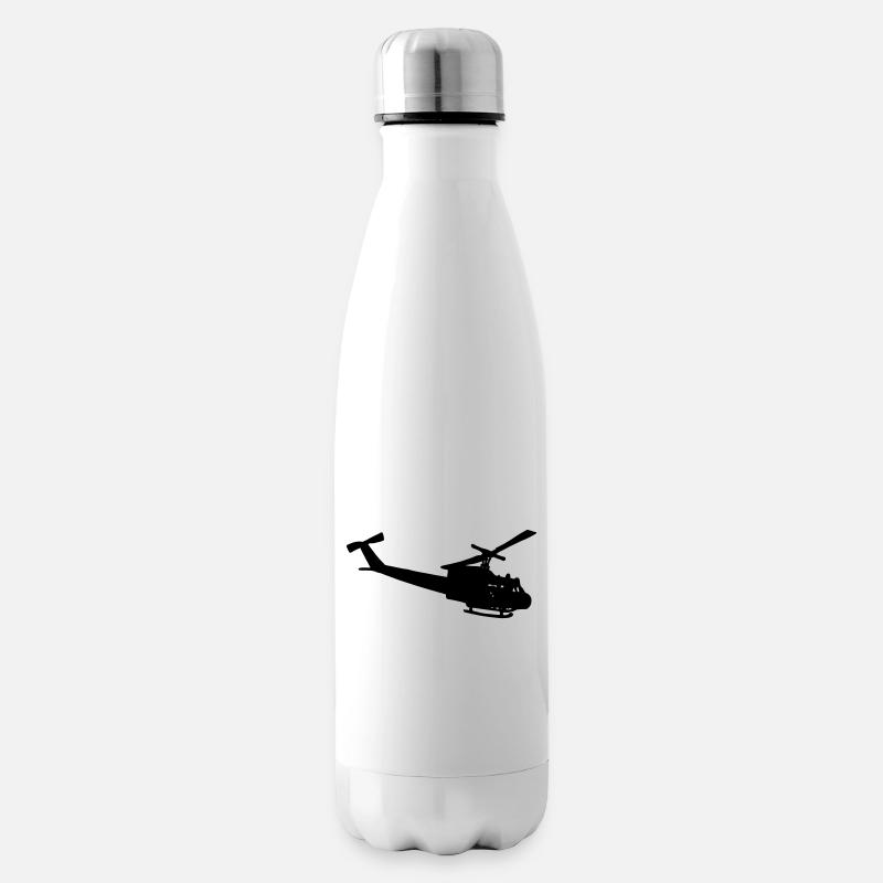 Bell UH-10 silhouette - Isolierflasche - Weiß