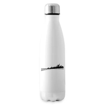 Skyline - Düsseldorf - Isolierflasche - Weiß - Rechts