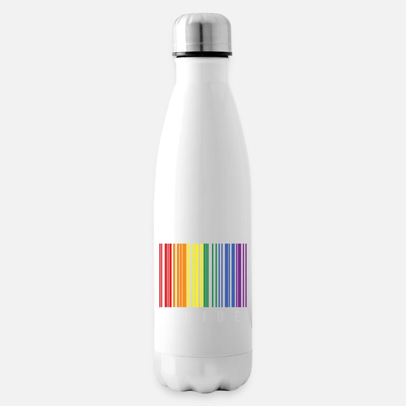 LGBTQ Barcode - Isolierflasche - Weiß
