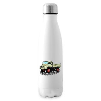 Unimog - Oldtimer - Offroad - Dispositif moteur universel - Bouteille isotherme - blanc - Droite