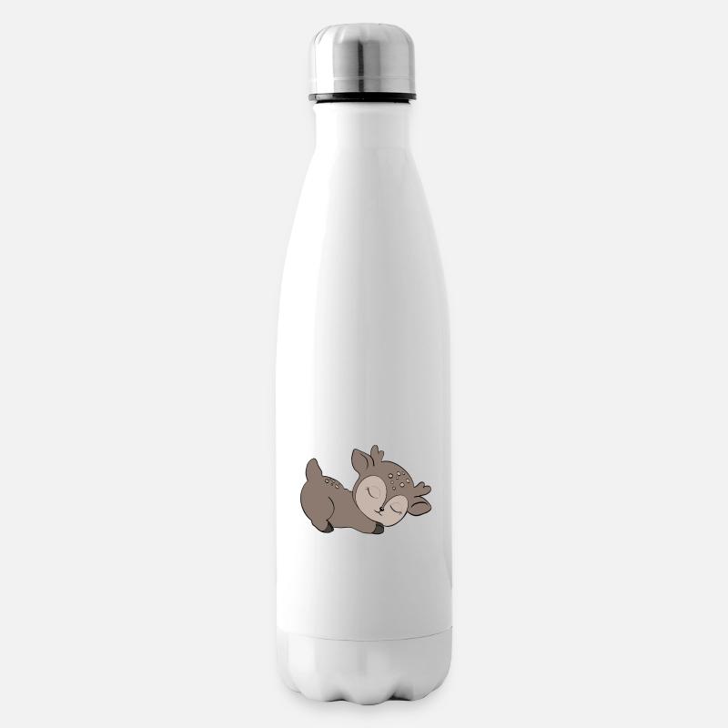 Kleines rehntier Weihnachte - Isolierflasche - Weiß