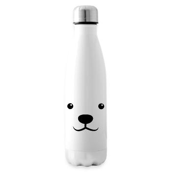 Eisbader Eisbär Arktis Winterschwimmen - Isolierflasche - Weiß - Rechts