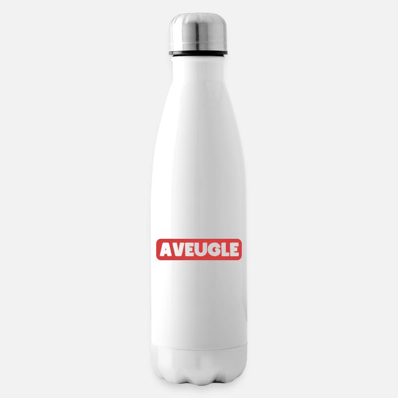 Aveugle - Bouteille isotherme - blanc