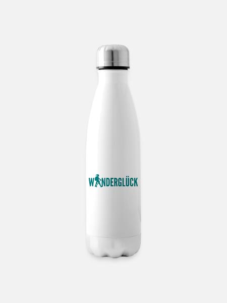 Wandernfemale jpg - Isolierflasche - Weiß