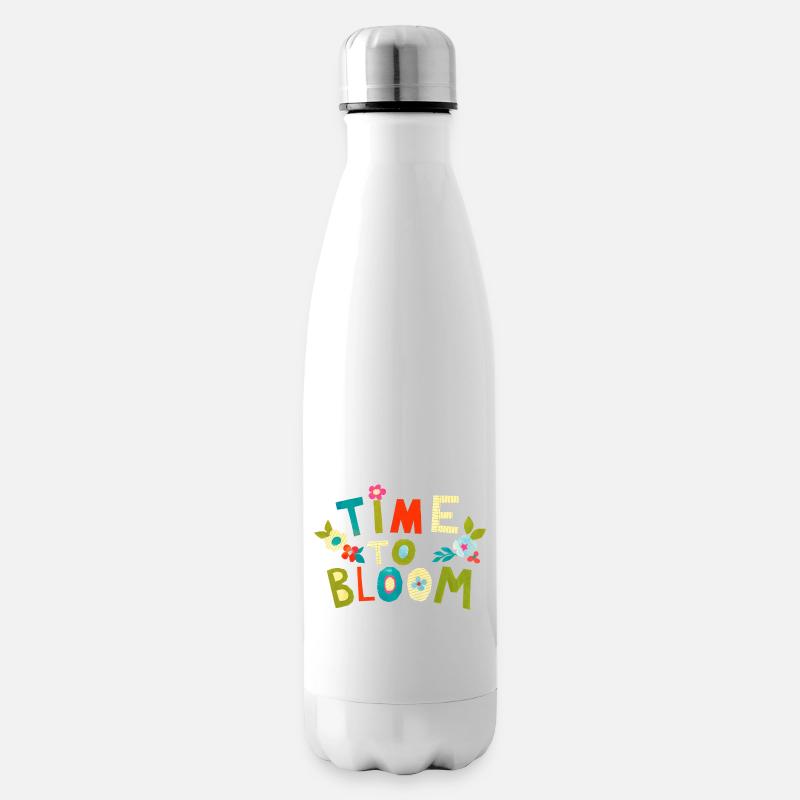 Time to bloom - Isolierflasche - Weiß