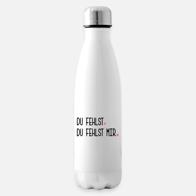 ABSCHIED TRAUER DU FEHLST - Isolierflasche - Weiß