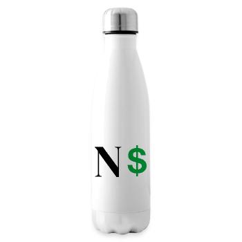 Buchstabe n Dollar - Isolierflasche - Weiß - Rechts