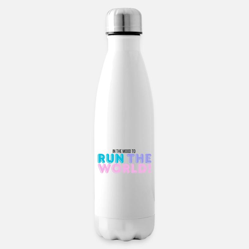 Je dirige le monde - Bouteille isotherme - blanc