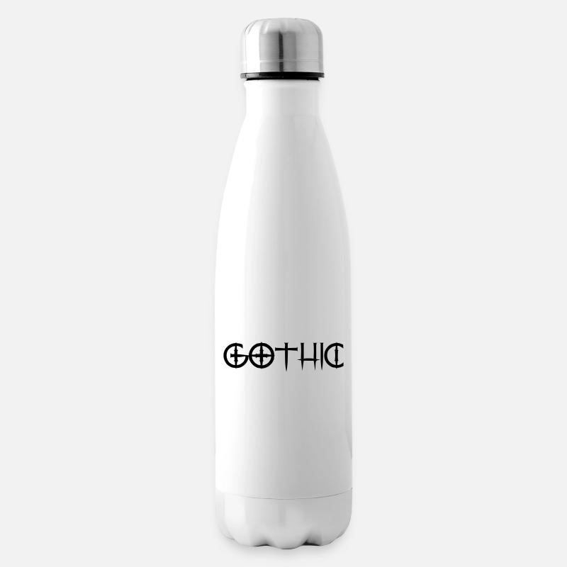 gothic - Insulated Water Bottle - white
