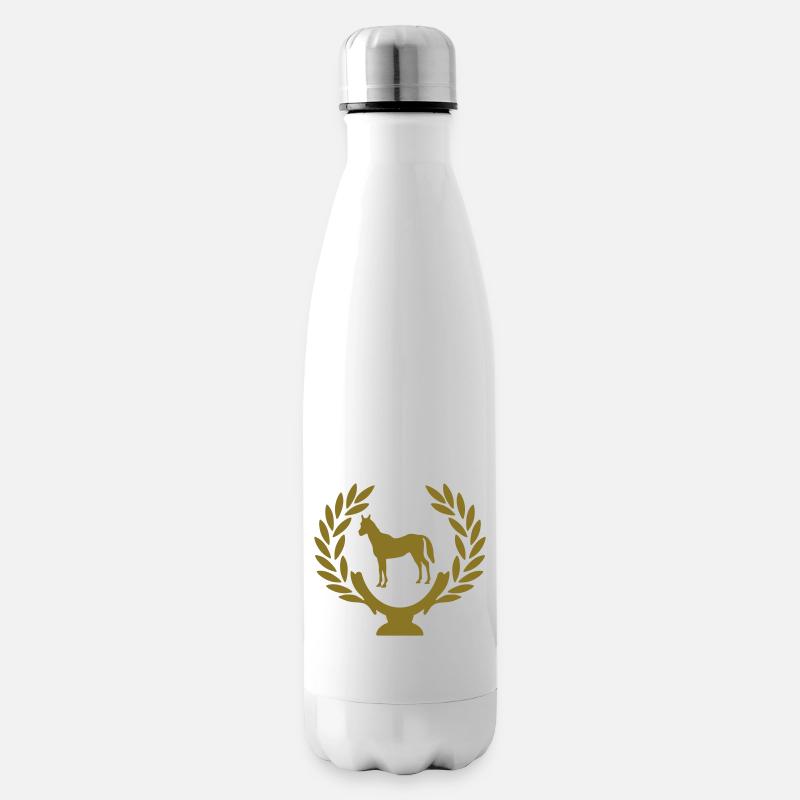pferd - Isolierflasche - Weiß