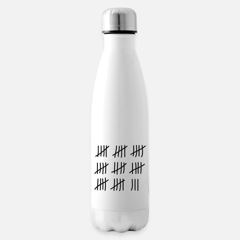 tage_zaehlen_43 - Isolierflasche - Weiß