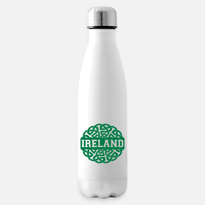Knotwork Irlande - vient dans toutes les couleurs - Bouteille isotherme - blanc