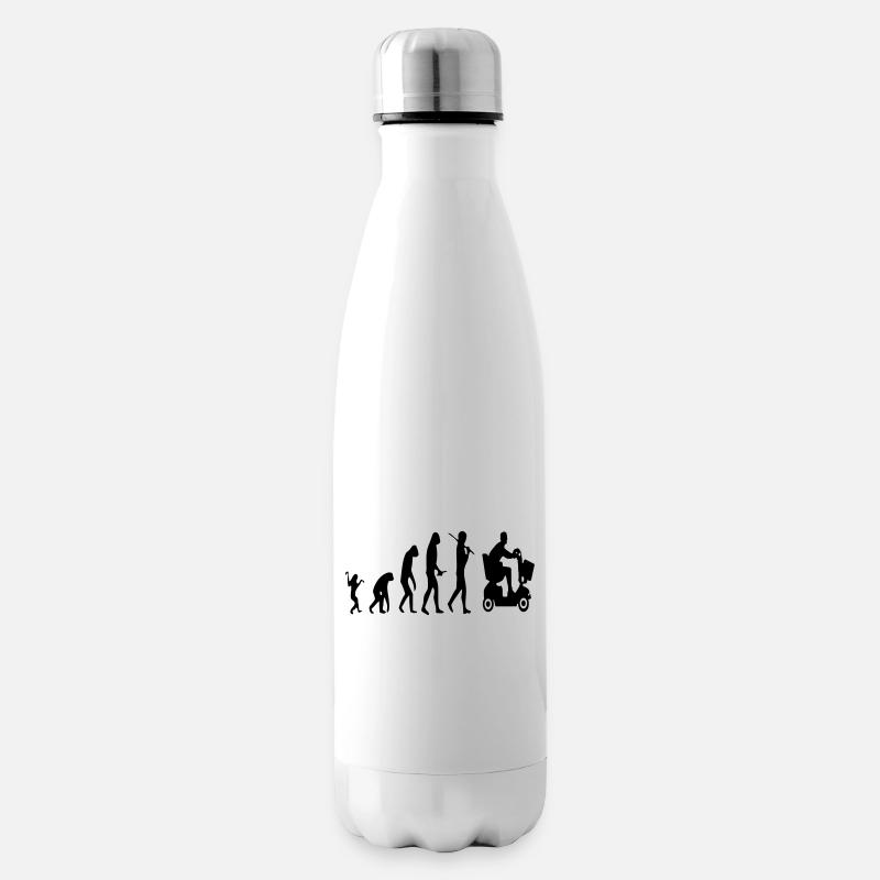Mobility scooter evolution of disabled people # - Insulated Water Bottle - white