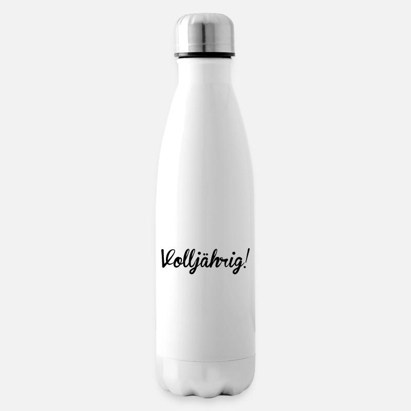 volljährig 18 - Isolierflasche - Weiß