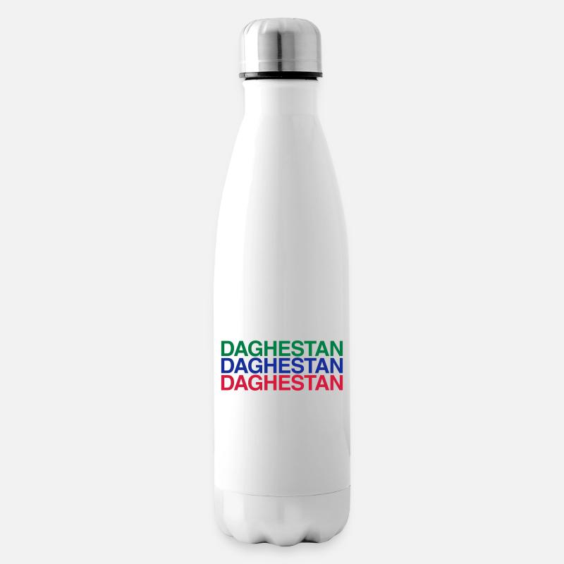 DAGHESTAN Flagge Dagestan - Isolierflasche - Weiß
