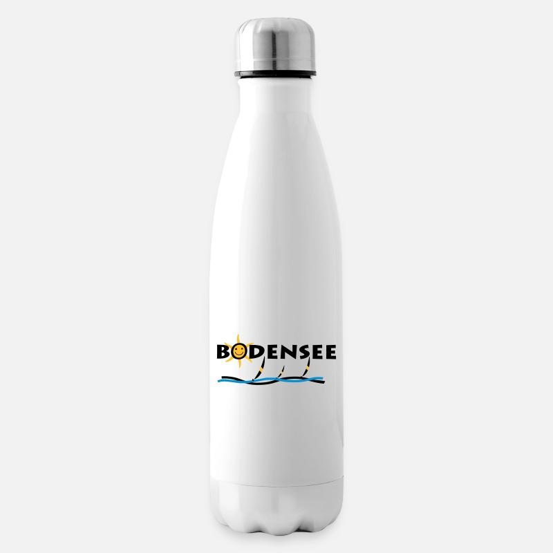 Bodensee - Sonnen T-Shirt - Isolierflasche - Weiß
